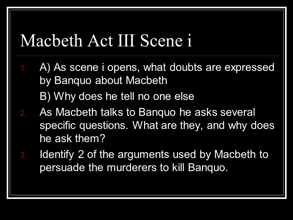Act II - Scene III